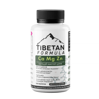Кальцій Магній Цинк / Ca Mg Zn 120 таблеток - Tibetan Formula
