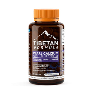 Кальцій перлинний  з чорницею / Pearl calcium with blueberries - Tibetan Formula